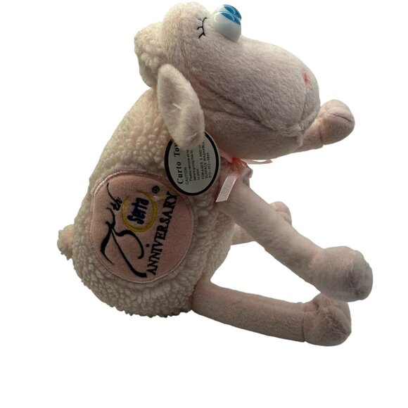 Serta 75th Anniversary Collectible Sheep Plush Toy Pink 2000 Limited Edition - Picture 3 of 7
